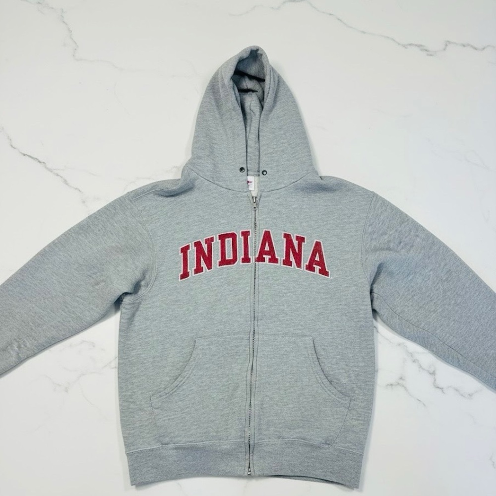 Vintage Indiana Zip Up Hoodie